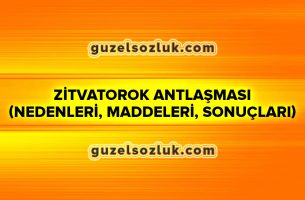 Zitvatorok antlaşması