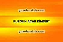 Kuzgun Acar Kimdir?