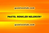 Pastel Renkler Nelerdir?