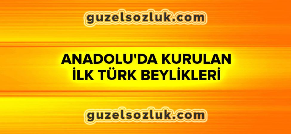 Anadolu’da Kurulan Türk Beylikleri Hangileridir?