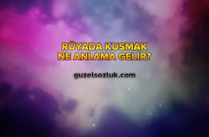 Rüyada Kusmak Ne Anlama Gelir?