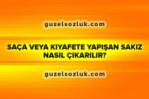 Saça veya Kıyafete Yapışan Sakız Nasıl Çıkarılır?